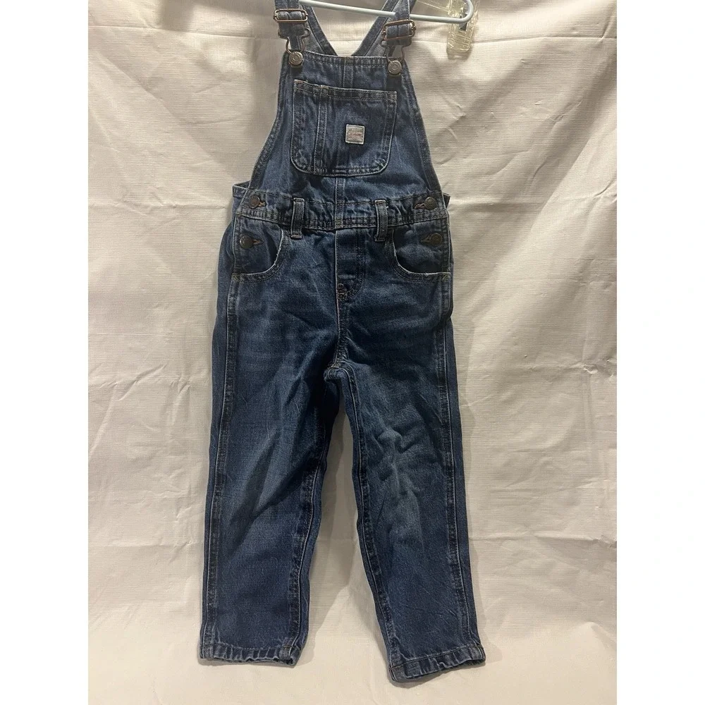 OshKosh B'gosh Retro Denim Overalls Toddler 3T Carpenter Style
